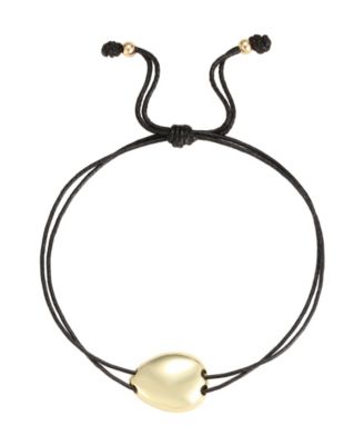 Gold-Tone Pebble Adjustable Bolo Bracelet