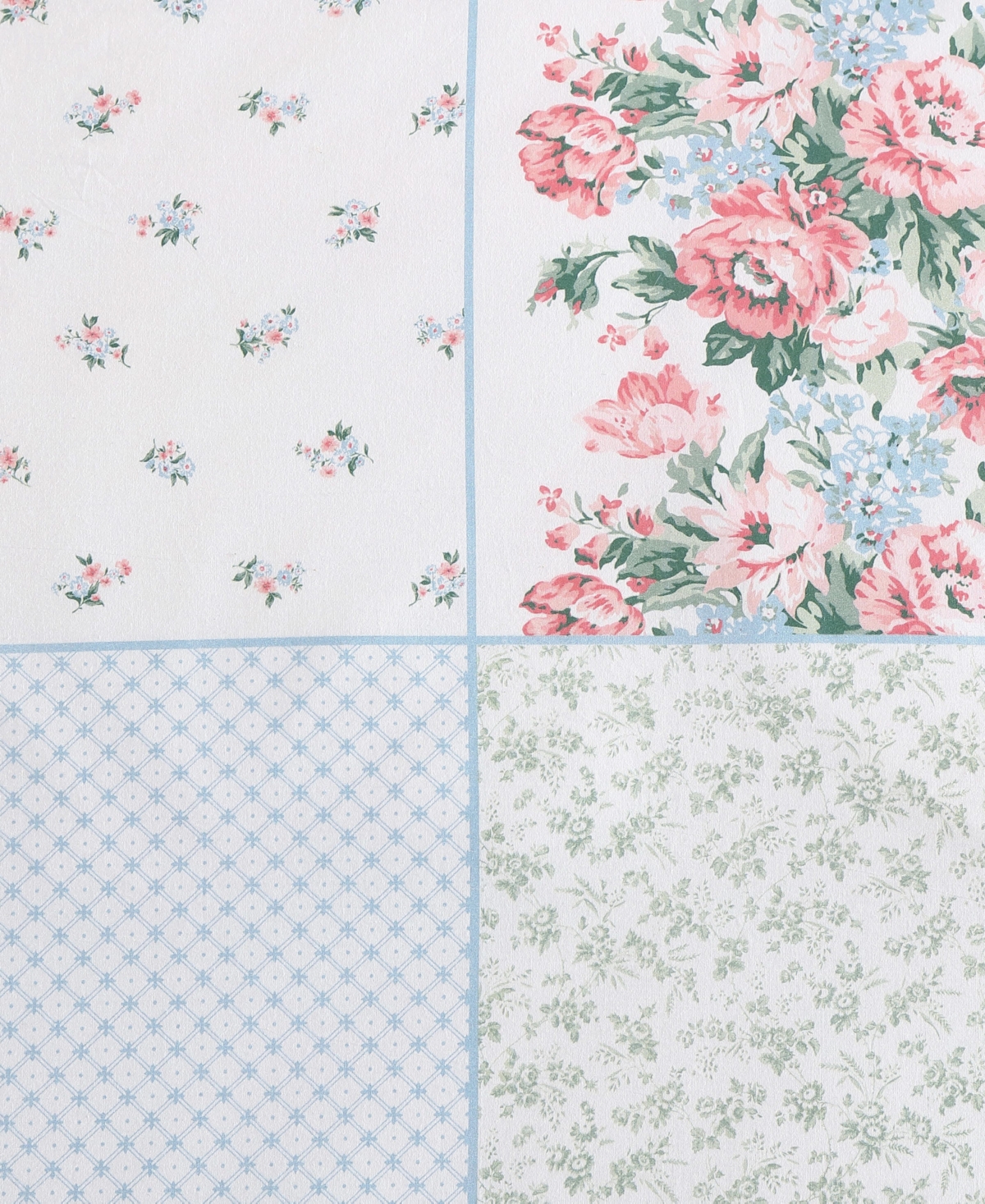 Laura Ashley Hope Patchwork Cotton -Piece Duvet Cover Set