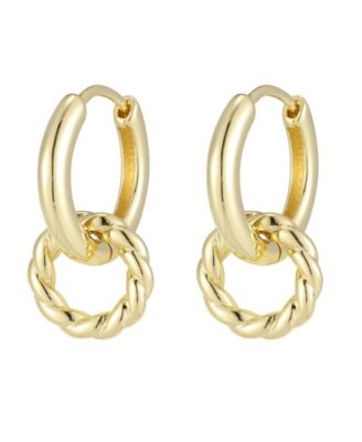 Crystal Gold-Plated Drop Earrings