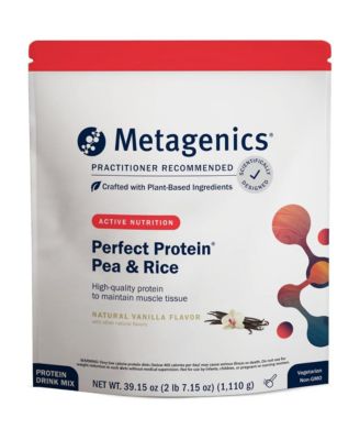 Perfect Protein Pea and Rice Powder with 20 Gram Protein and 3.5 Gram BCAAs Supports Muscle Growth and Recovery 30 Servings