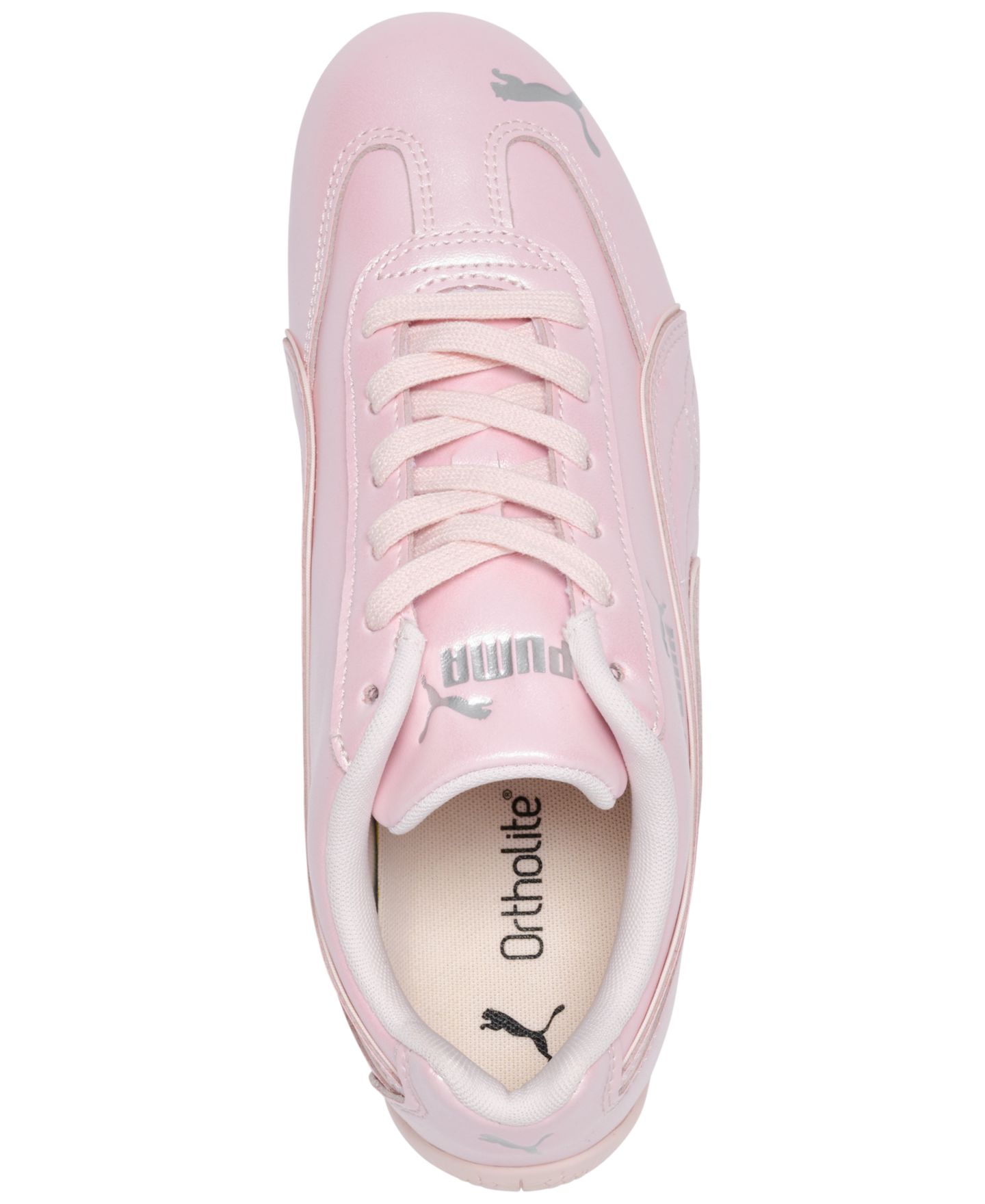 Детские кроссовки Puma Big Girls' Speedcat OG Suede and Leather Low Top, цвет: Jasmine Flower — фото 5