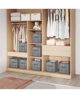 Foldable Storage Cubes Set of 8, with Handles