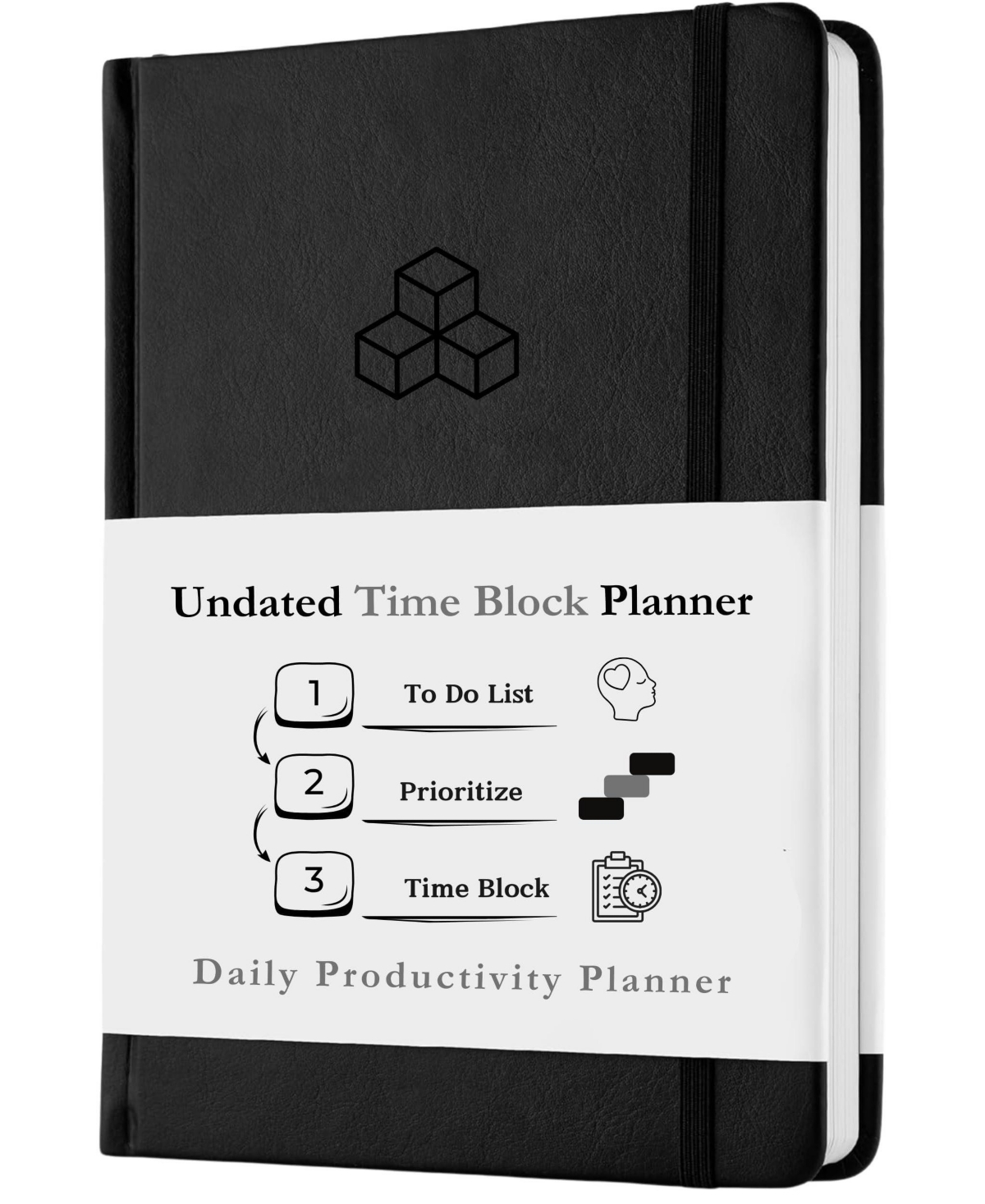 Danrong Undated Time Blocking Planner Hourly Schedule Daily Monthly Productivity Notebook