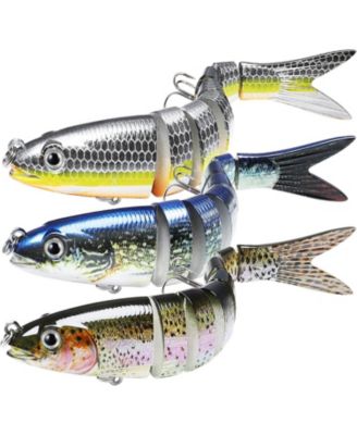 Jointed Fishing Lures With BKK Hooks Wiggling Vibrating Rattling Gurgling Swimbaits For Trout Walleye Crappie Pike