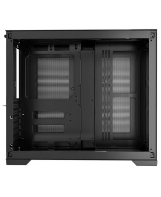 Mid-Tower Dual Chamber PC Case ATX Gaming Computer Case Tempered Glass Panels for 16.14 in GPU