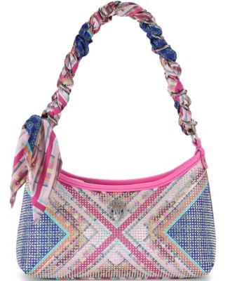 Small Embellished Scarf Wrapped Sling Shoulder Bag