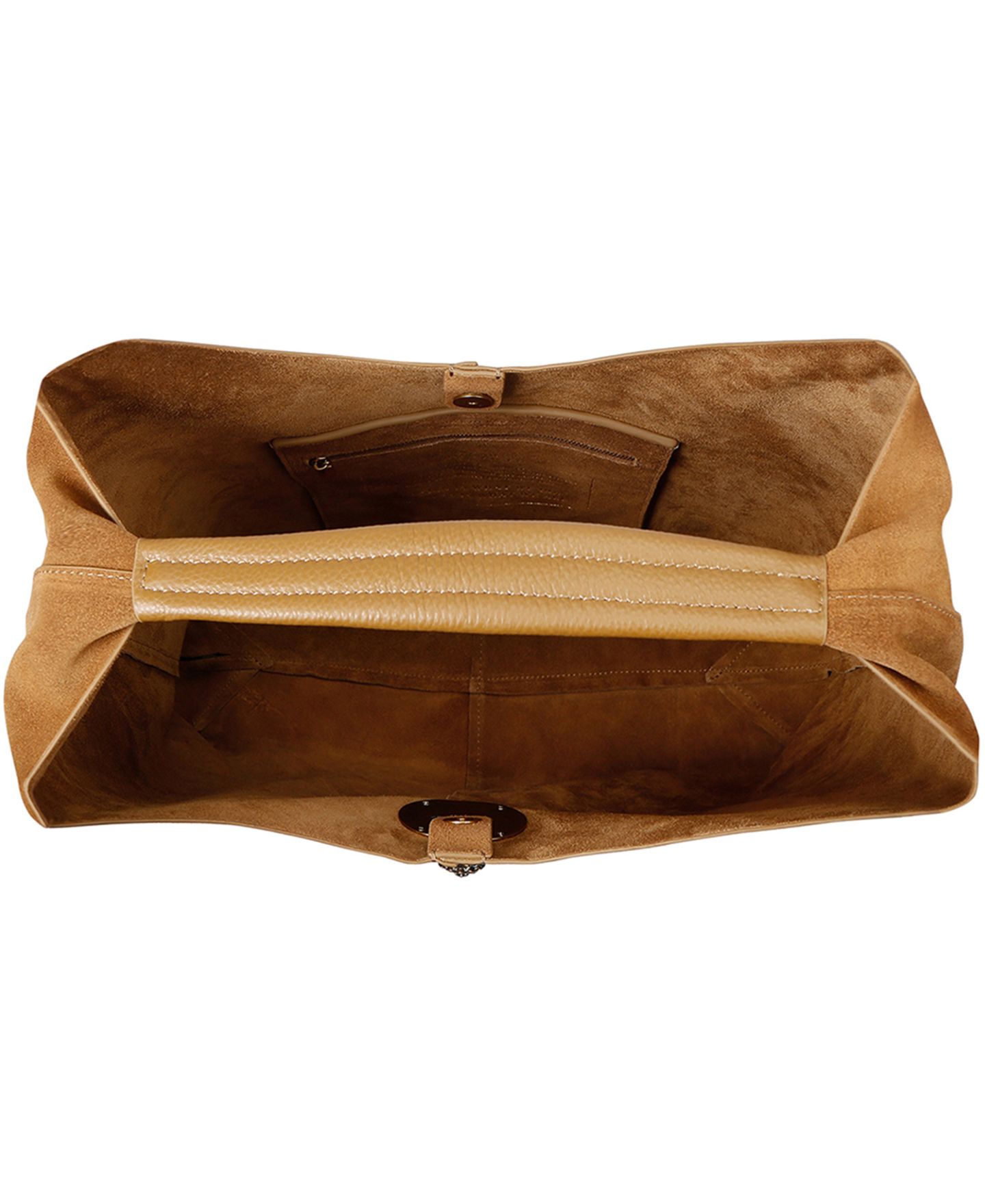 Женская сумка Kurt Geiger London Large Chelsea Slouch Suede Hobo, цвет: Светлый коричневый — фото 5