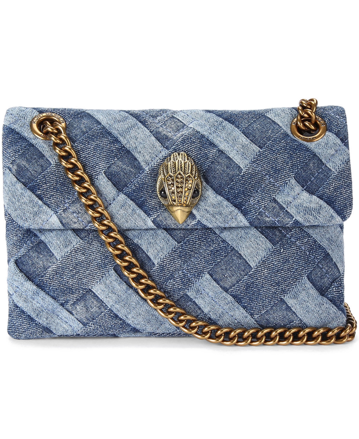 Kurt Geiger Mini Denim Kensington Crossbody Handbag