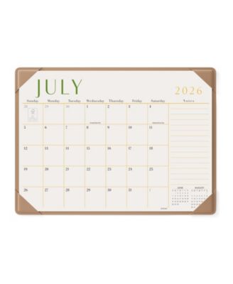 Desk Calendar With Protective Mat Monthly Planning For Home Office School