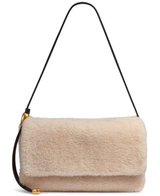 Velvet Flap Shoulder Bag