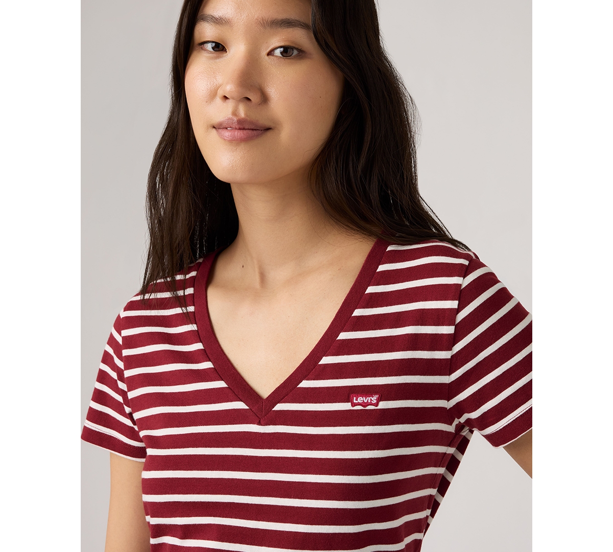 Levi's Women's Perfect Cotton V-Neck Short-Sleeve T-Shirt