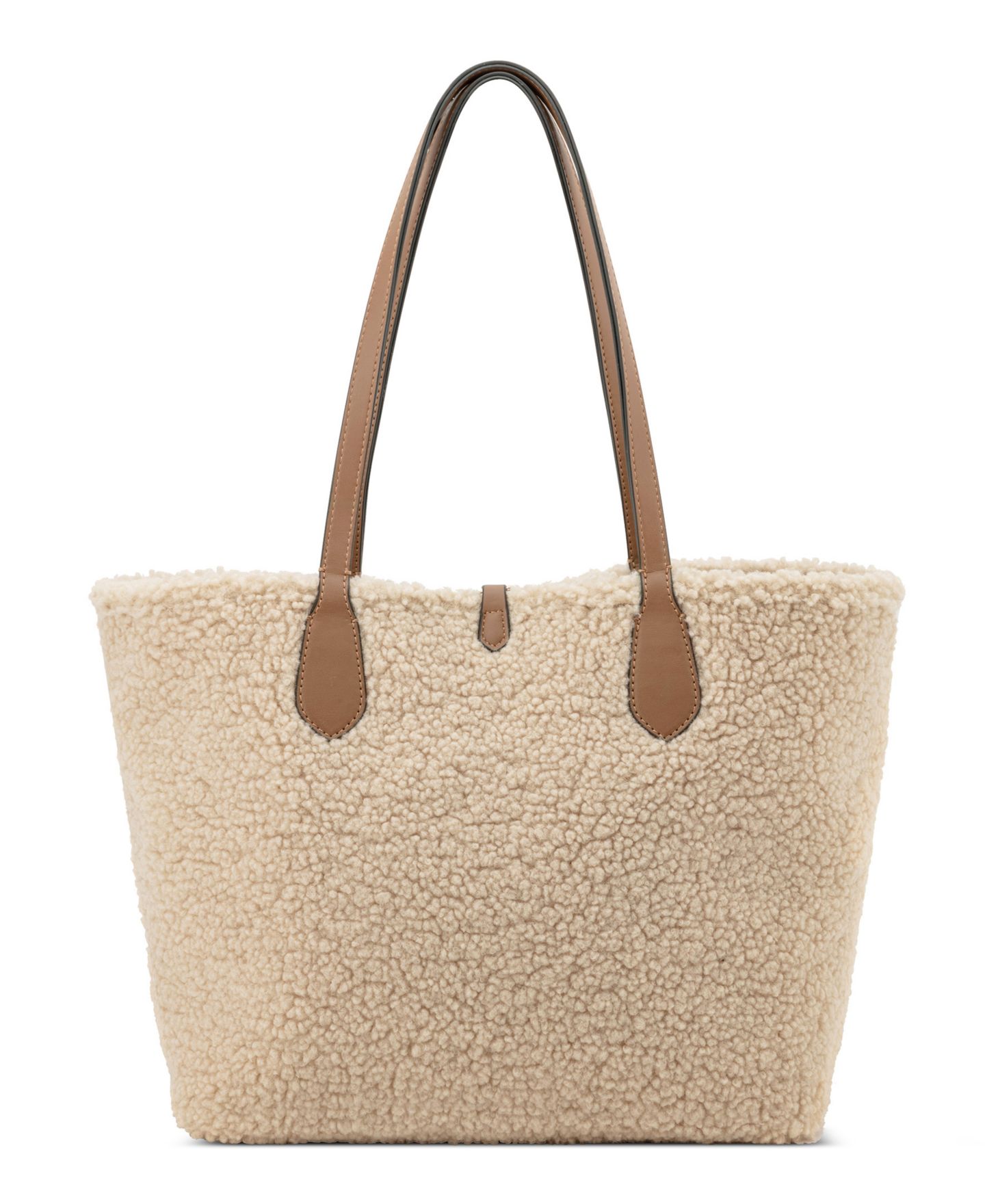 Женская сумка Nine West Emerick Large Reversible Tote with Removable Shoulder Handbag, цвет: Бежевый карамельный — фото 7