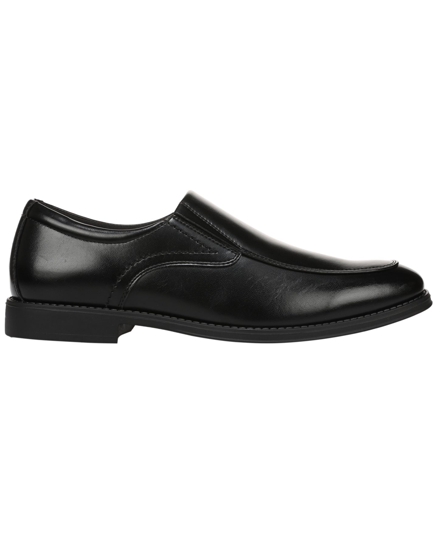 Мужские туфли Dr. Scholl's Stuart Round-Toe Faux Leather, цвет: Чёрная искусственная кожа — фото 2