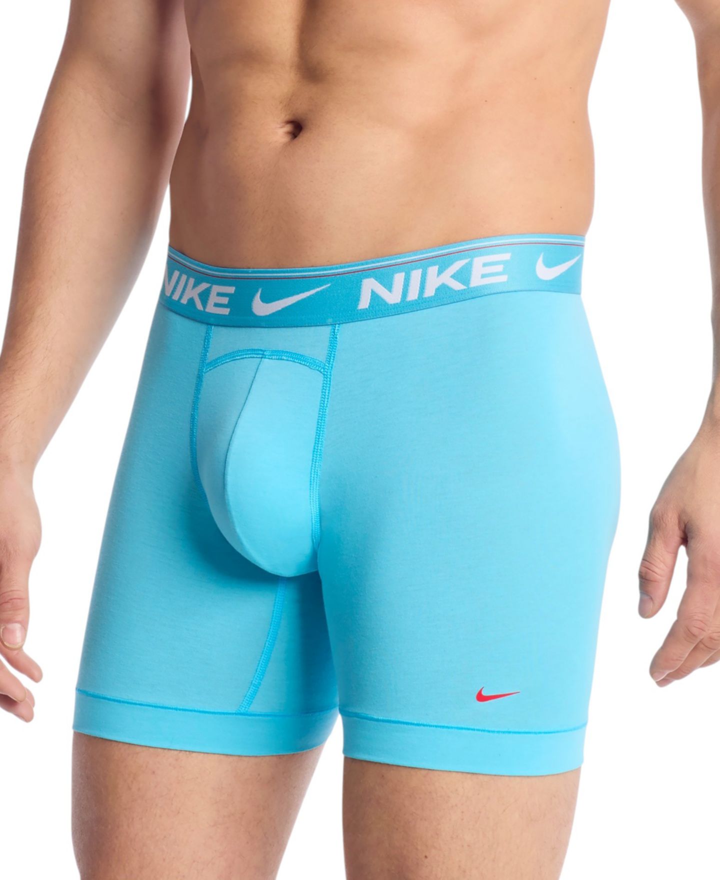 Трусы-боксеры Comfort для мужчин, 3 шт. — Nike, цвет: Синий / Шоколадный — фото 3
