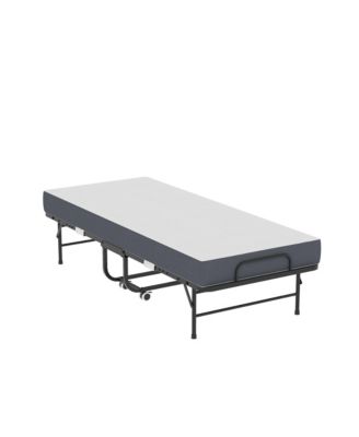 Folding Guest Bed 75 Inch Memory Foam 31 Inch Wide Heavy Duty Steel