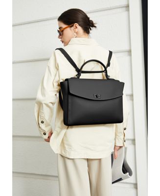 Women's Potter Water-Resistant Leather Convertible 13" Laptop Backpack