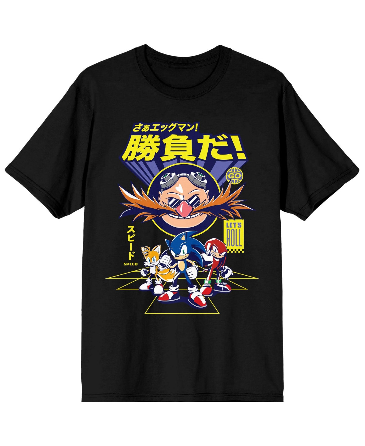 Sonic The Hedgehog Modern Men's Group Art Graphic T-Shirt