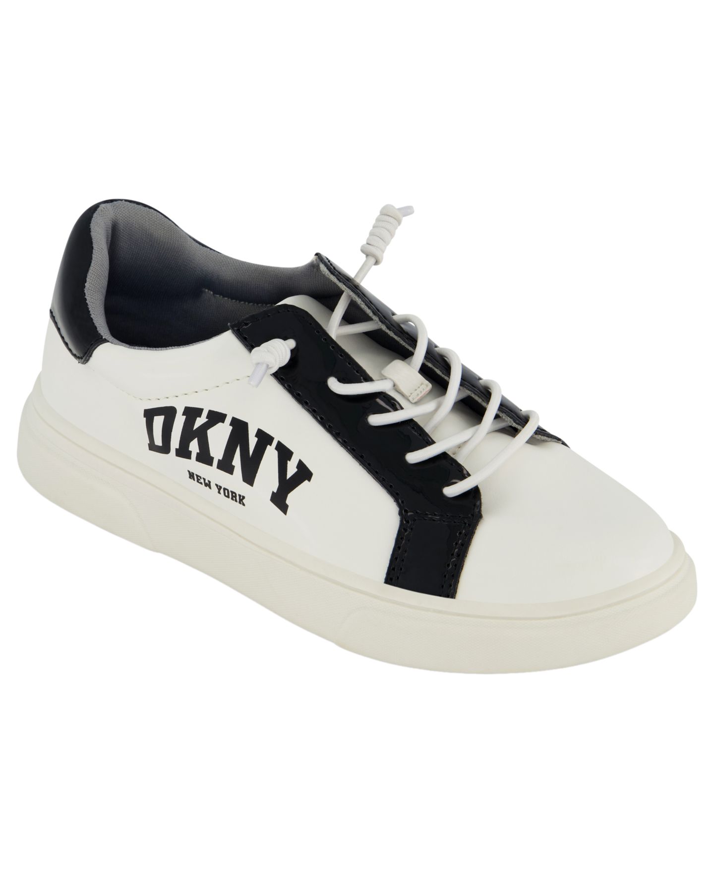 Детские кроссовки DKNY Celia Gigi Lace-up, цвет: Чёрный / Белый — фото 1