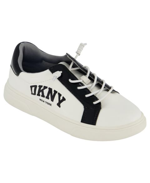 Детские кроссовки DKNY Celia Gigi Lace-up, цвет: Чёрный / Белый