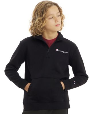 Boys' 8-20 Quarter-Zip Logo Sweatshirt