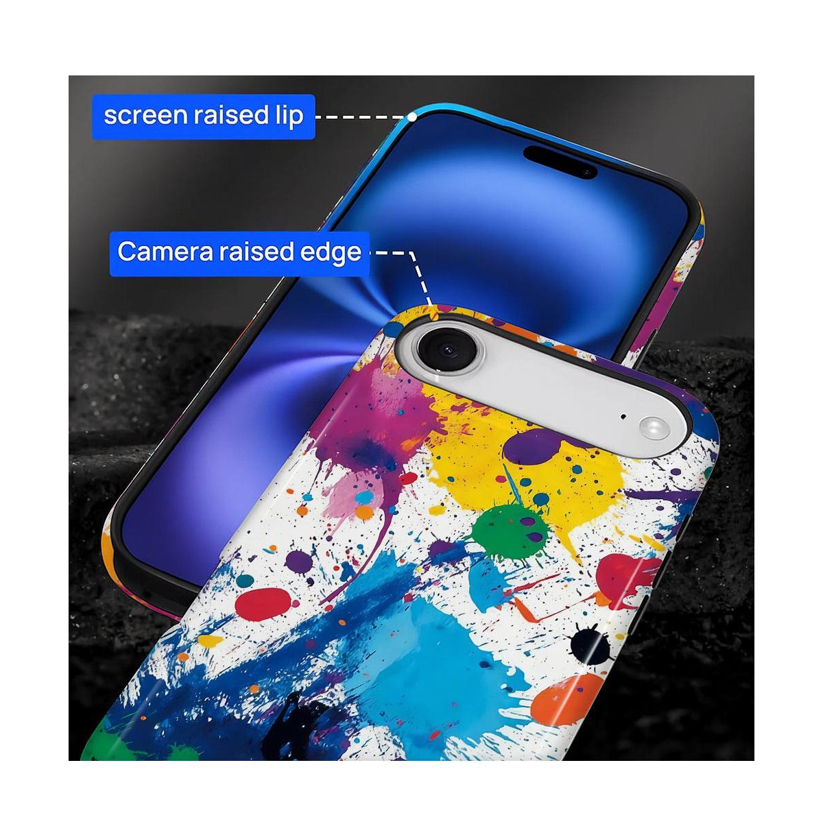 Lisen Phone Case Compatible with Apple iPhone Air, 2-Layer Durable, Color Splash