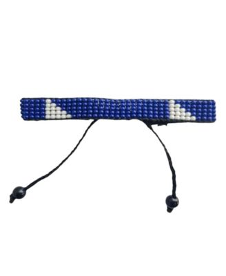 Peace and Nourishment Bracelet in Blue with White Detail