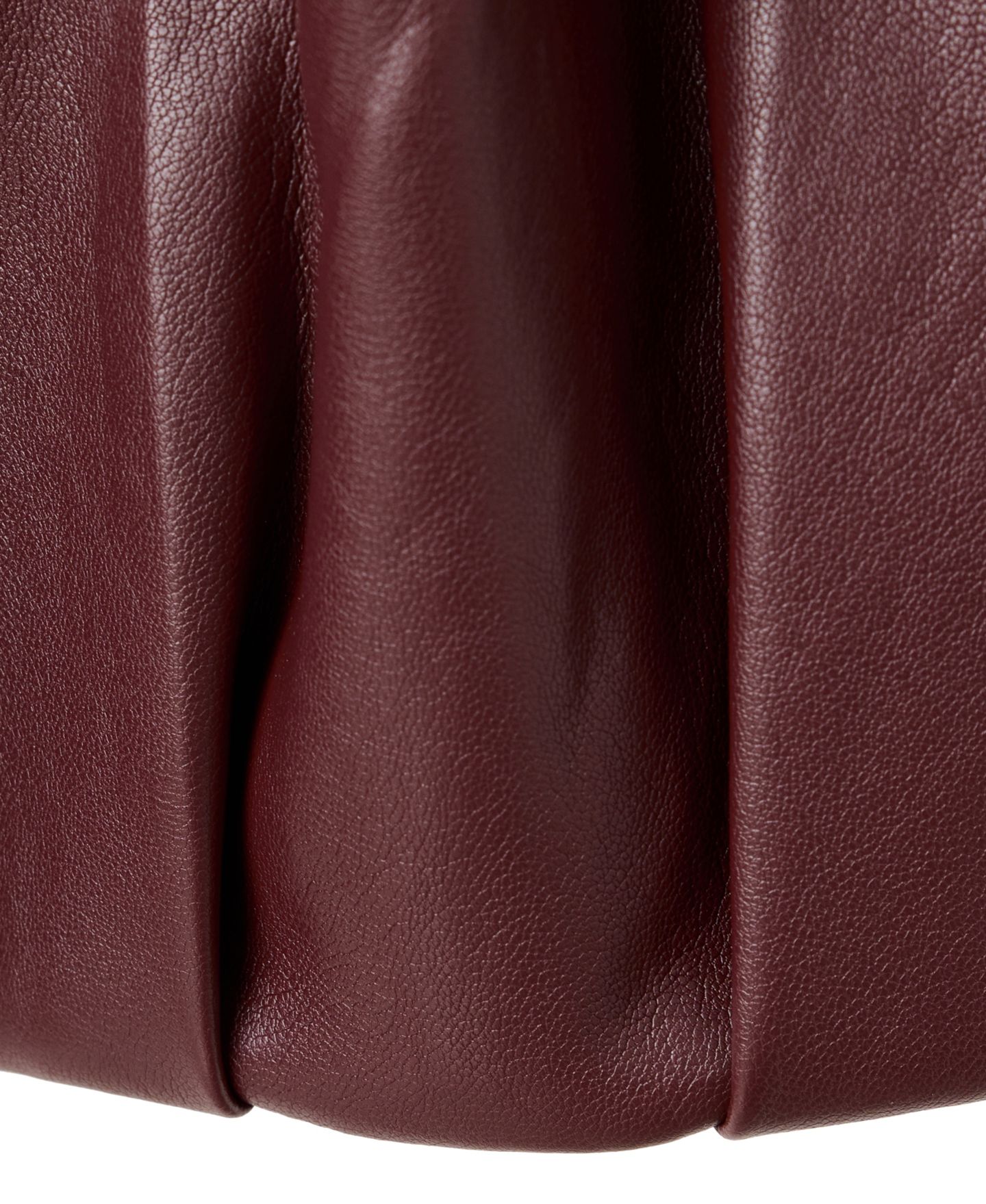 Женская куртка Mango Faux Leather Funnel Neck, цвет: Тёмно-бордовый — фото 3