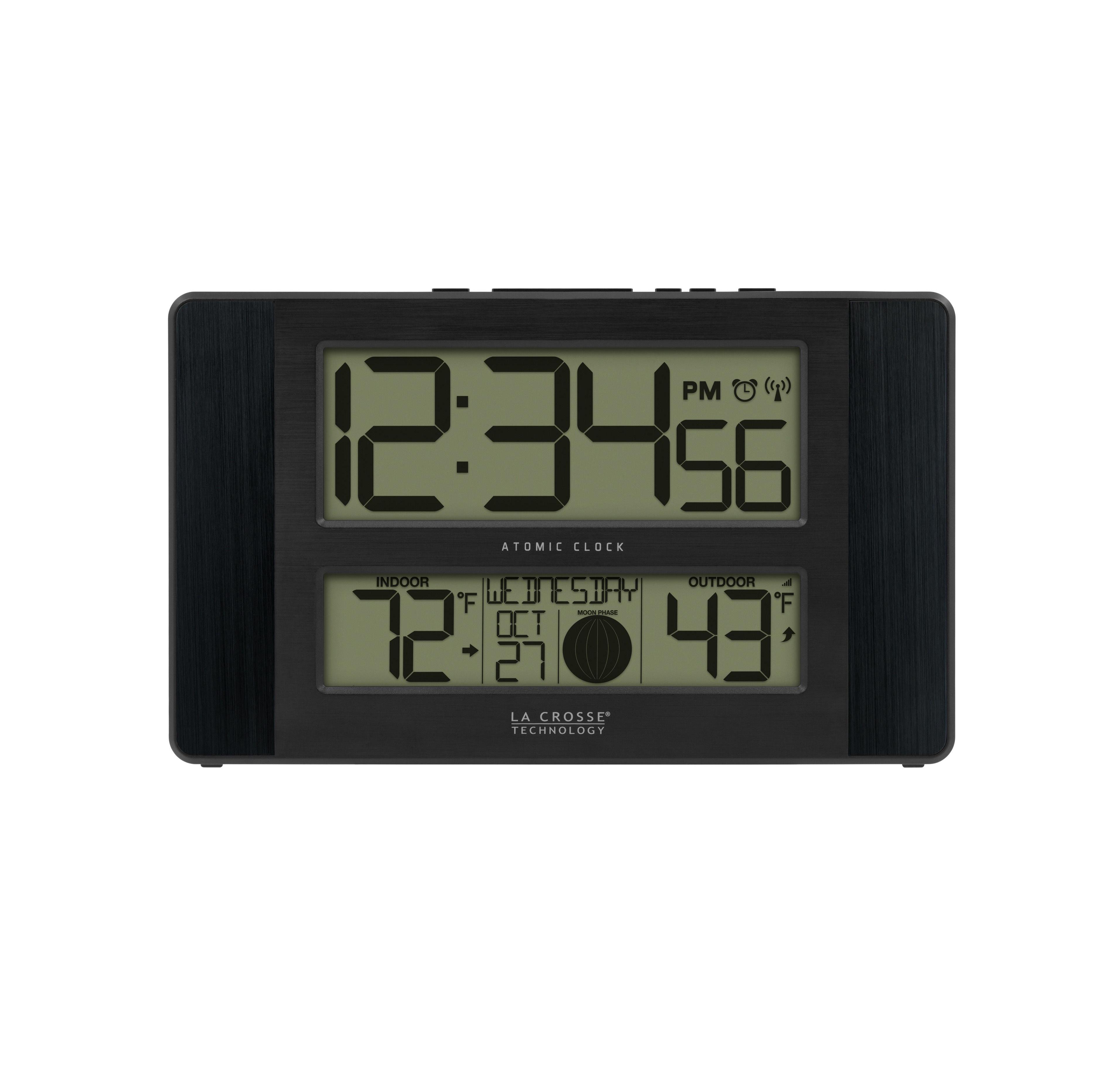 La Crosse Technology Atomic Digital Temperature 11.1" Wall Clock