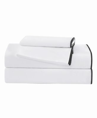 Merrowed Edge 200-Thread Count Cotton 4-Piece Sheet Set, King