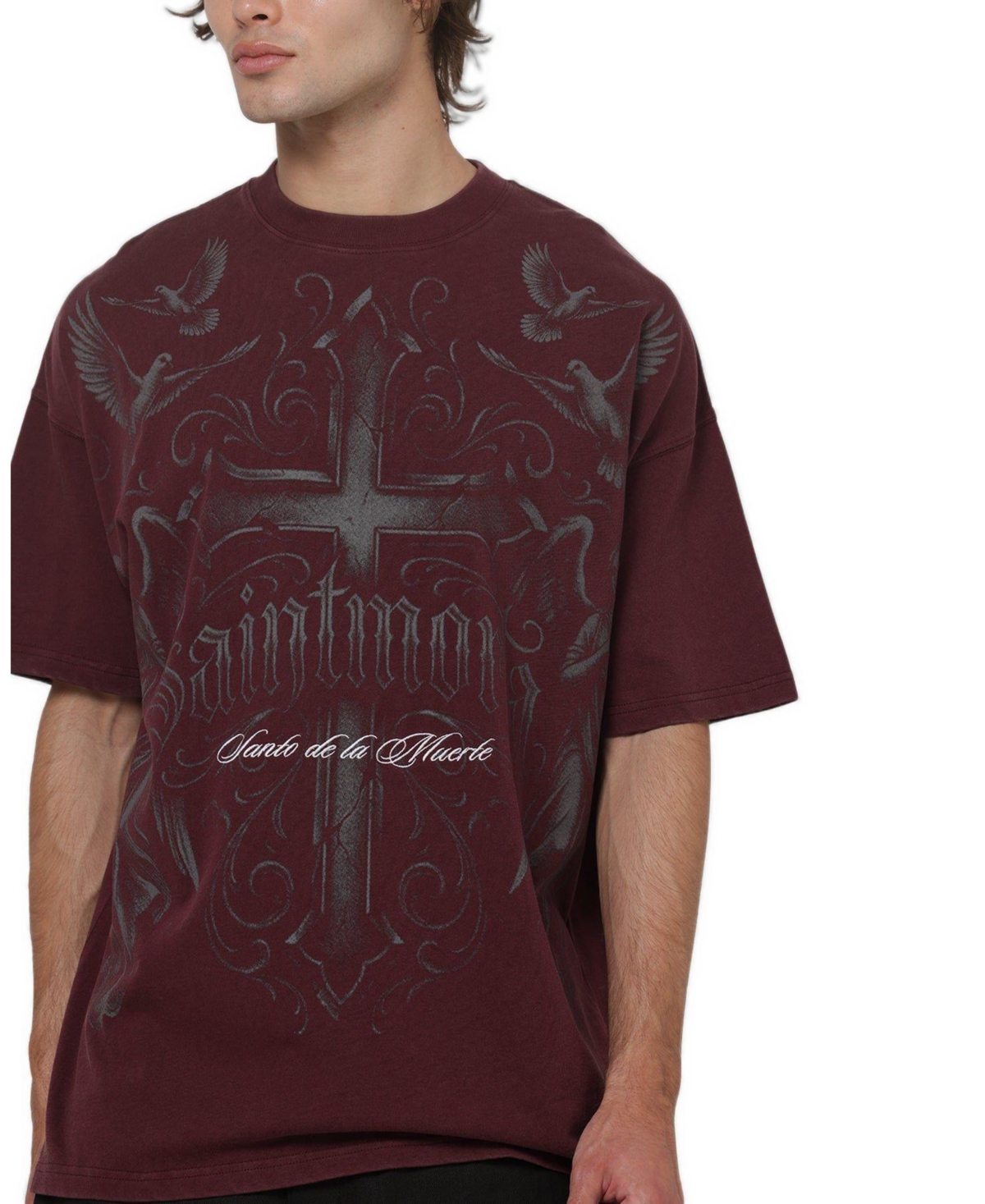 Saint Morta Men's Renaissance Oversized Graphic Washed T-Shirt