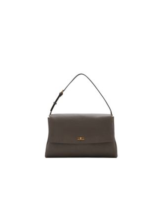 Women's Selection Medium Leather Flap Shoulder Bag