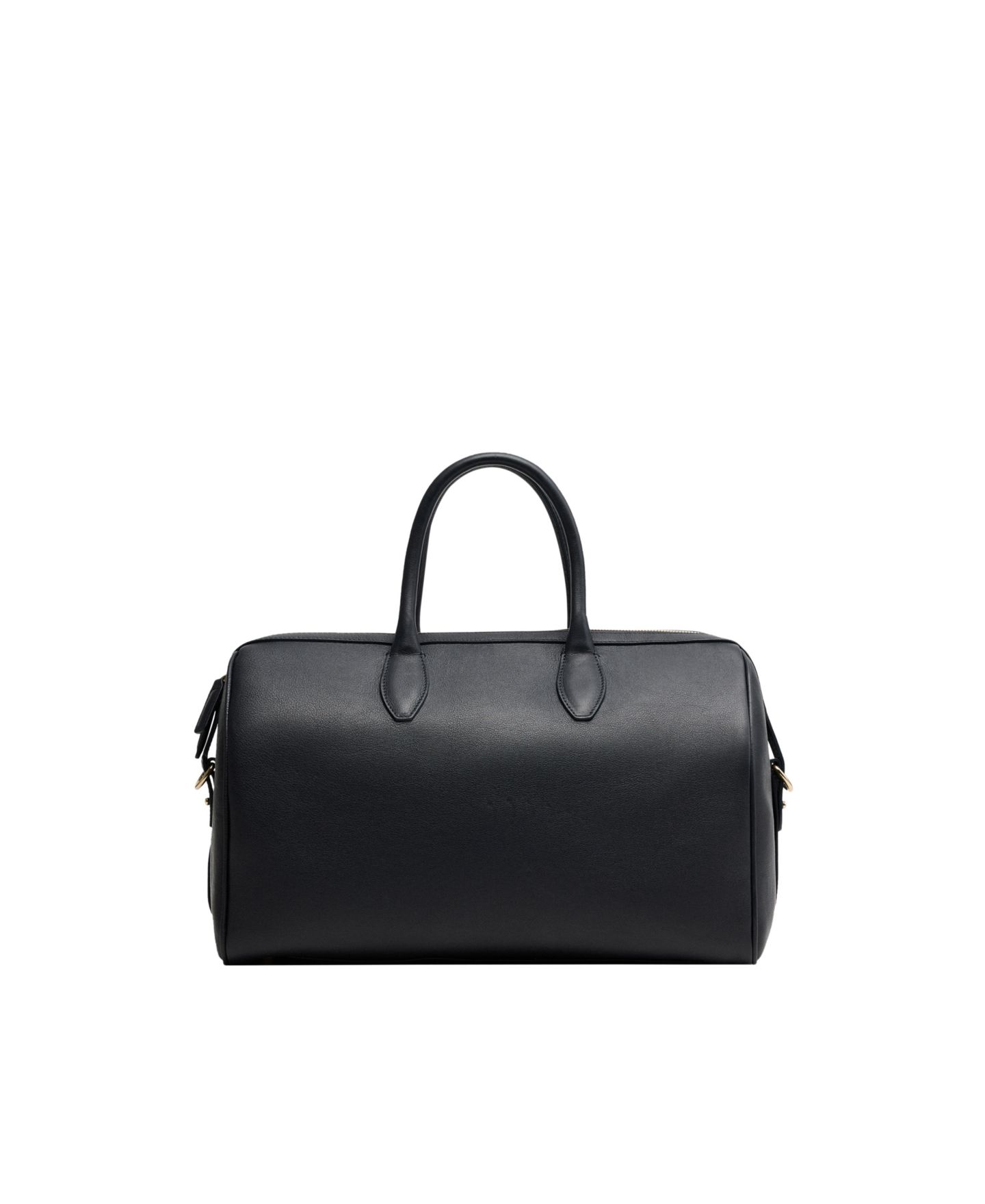 Женская сумка MANGO Selection Double-Handle Leather Work Satchel, цвет: Тёмно-синий — фото 1