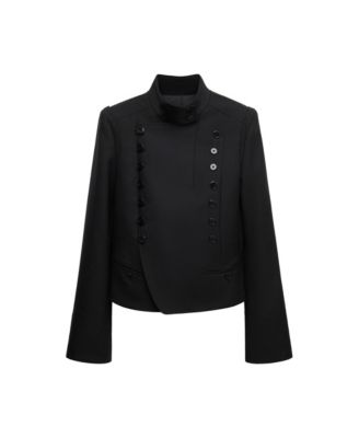 Women's Selection Double-Breasted Slim Wool Jacket