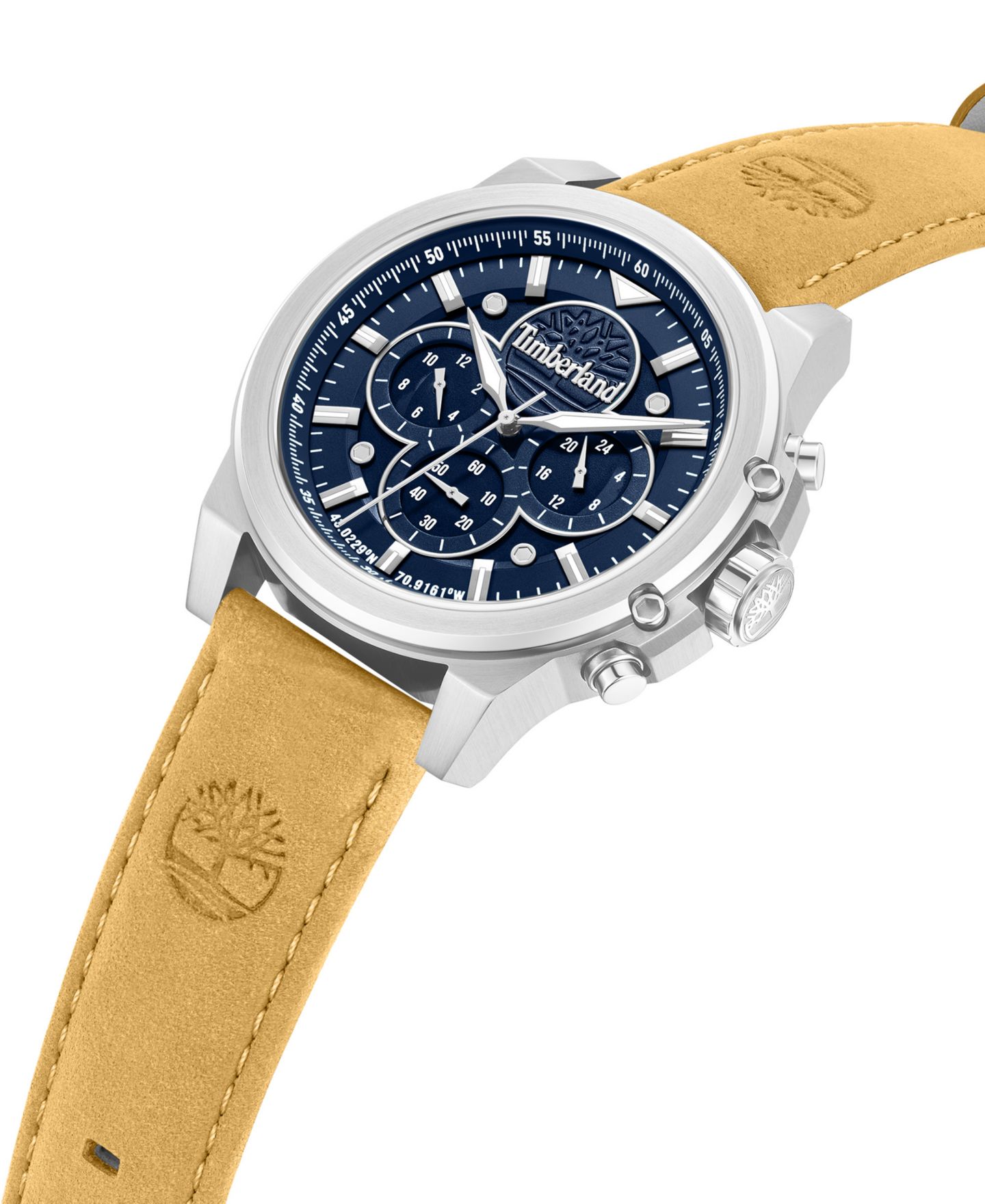 Мужские часы Timberland Quartz Callahan Tan Leather 46mm — фото 2