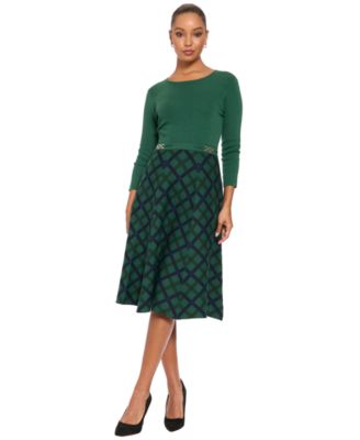 Women's A-Line Midi Sweater Dress