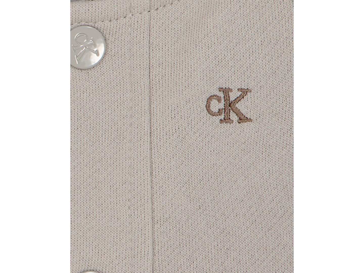 Calvin Klein Baby Boys' Fleece Baseball Jacket, Bodysuit and Cargo Jogger Pants, 3-Piece Set, цвет: Кремовый — фото 7