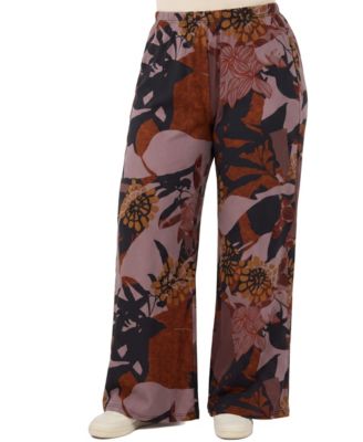 Plus Size Comfy Fit Wide-Leg Mid-Rise Pants