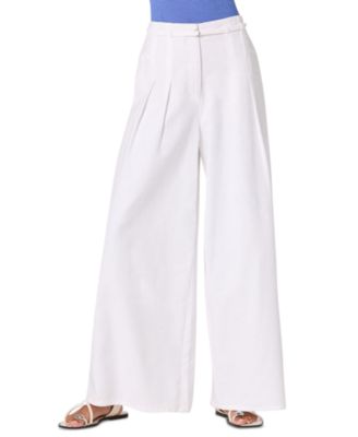 Women's Aiden High-Rise Wide-Leg Woven Pants