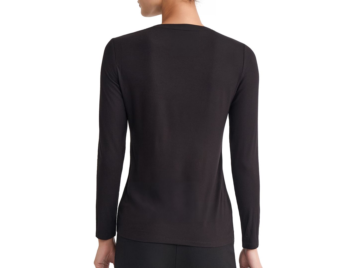 Женская футболка Jones New York Long-Sleeve Crewneck, цвет: Винный — фото 9