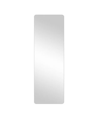 56 x 15 Inch Full Length Wall Mirror Frameless Backing 3 Install Options HD Silver for Bedroom Closet Entryway
