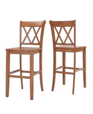 Lea Cross Back Bar Stool (Set of 2)