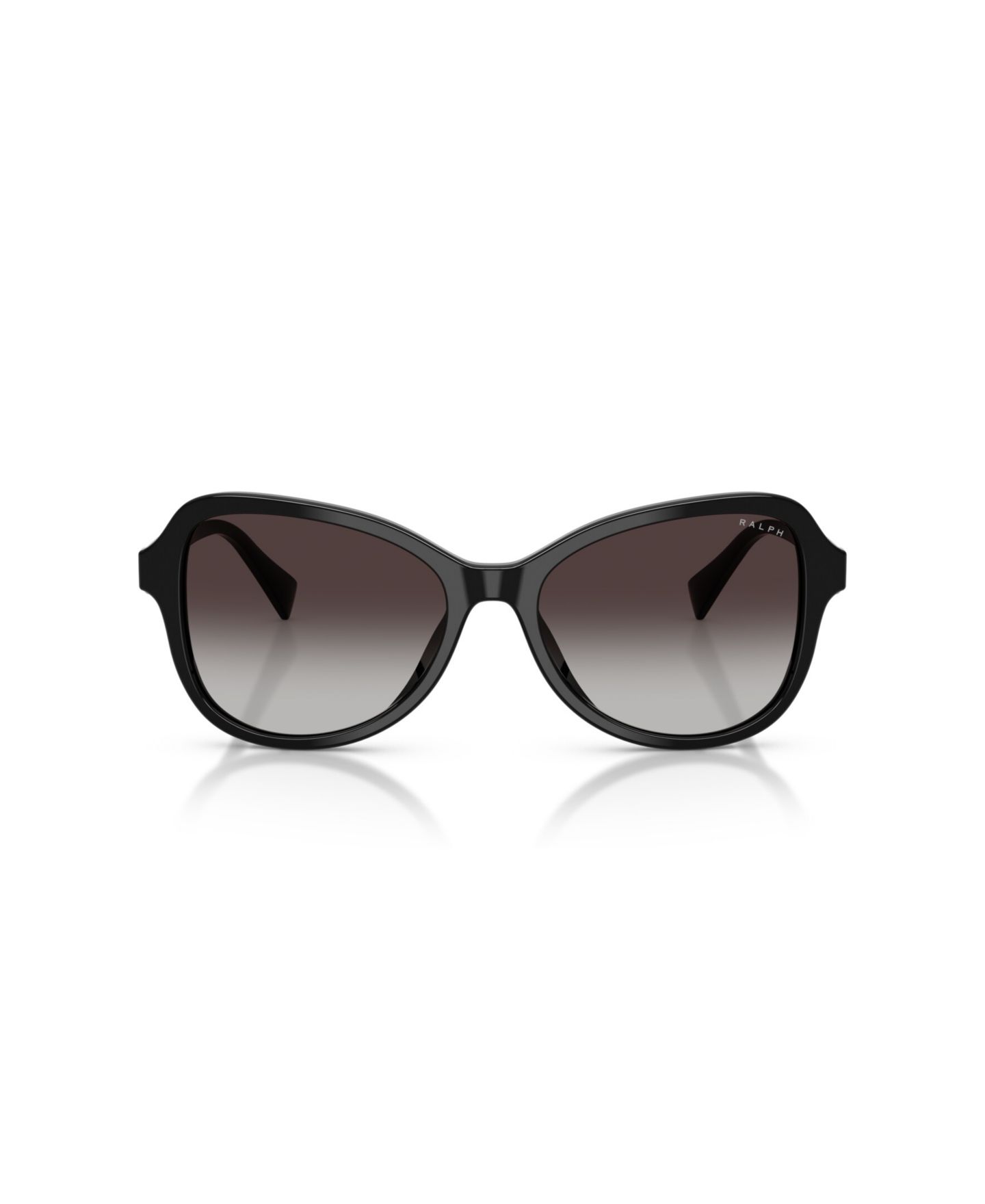Женские солнцезащитные очки Ralph by Ralph Lauren Oversized Butterfly Sunglasses RA5360U, цвет: Чёрный — фото 4