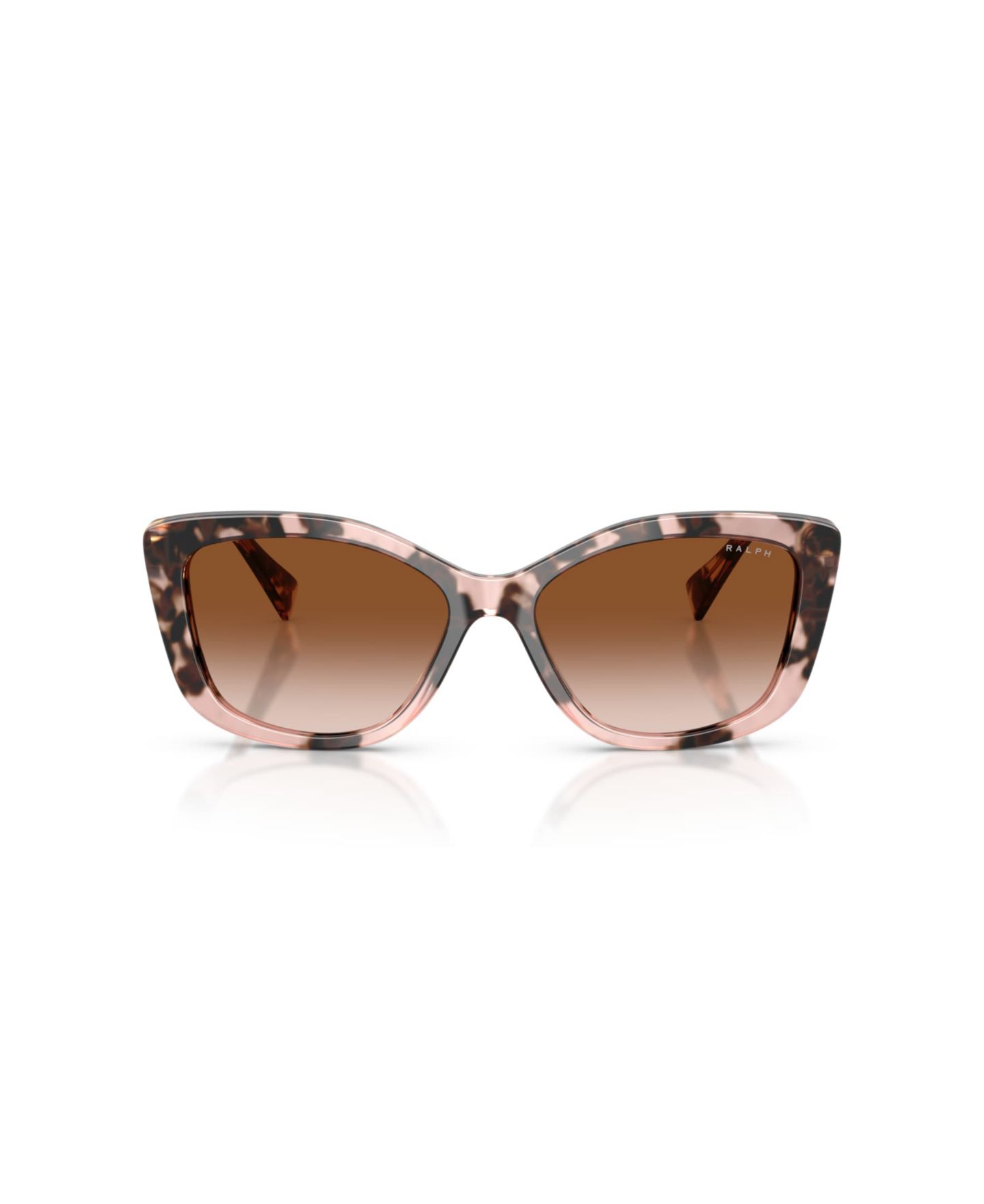 Женские солнцезащитные очки Ralph by Ralph Lauren Cat Eye Gradient Sunglasses RA5358U, цвет: Розовый гавана — фото 5
