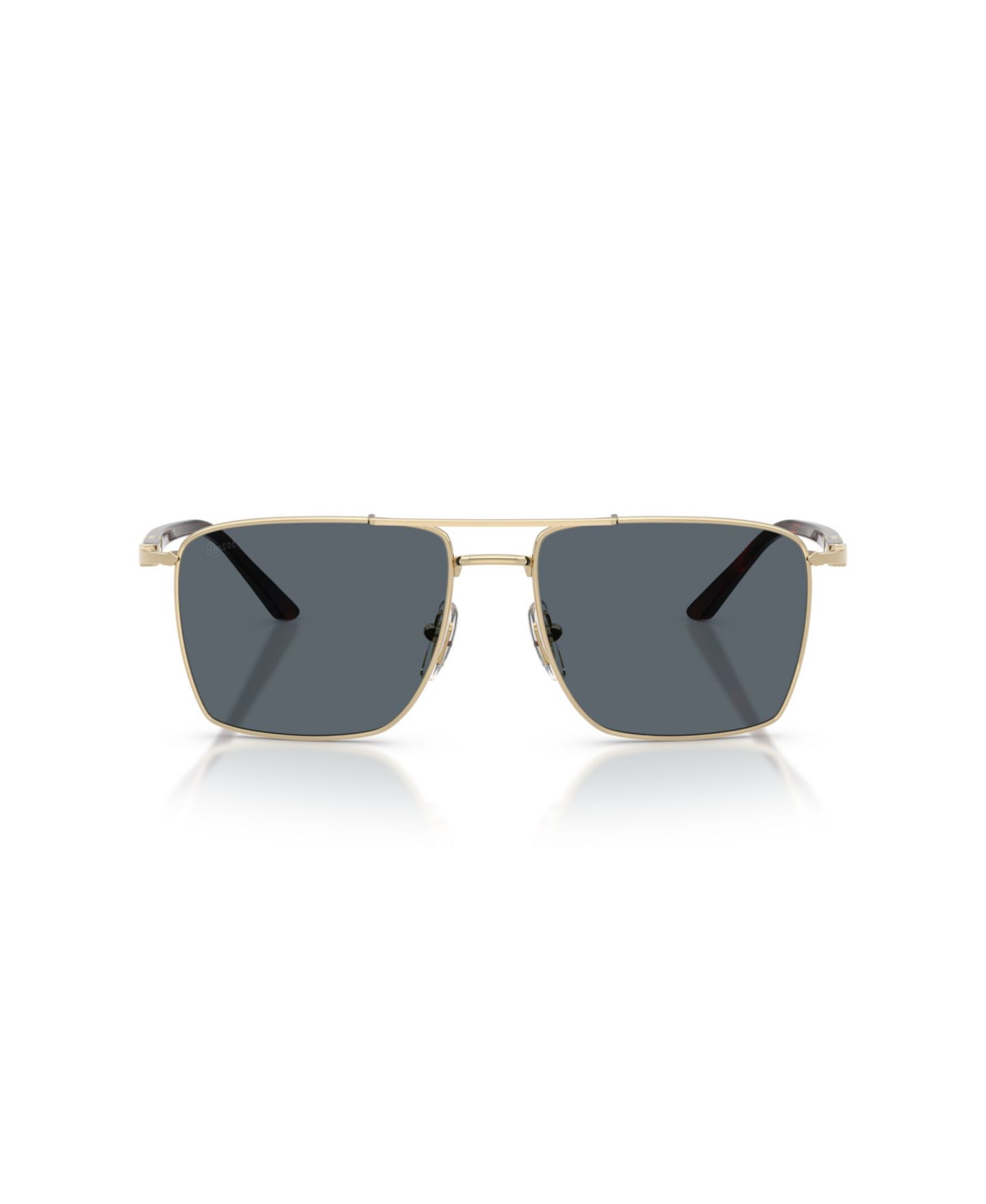 Женские солнцезащитные очки Persol Square Blue-Lens Sunglasses Sartoria PO1031S, цвет: Золотой — фото 3
