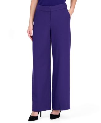 Women's Mid-Rise Wide Leg Pants