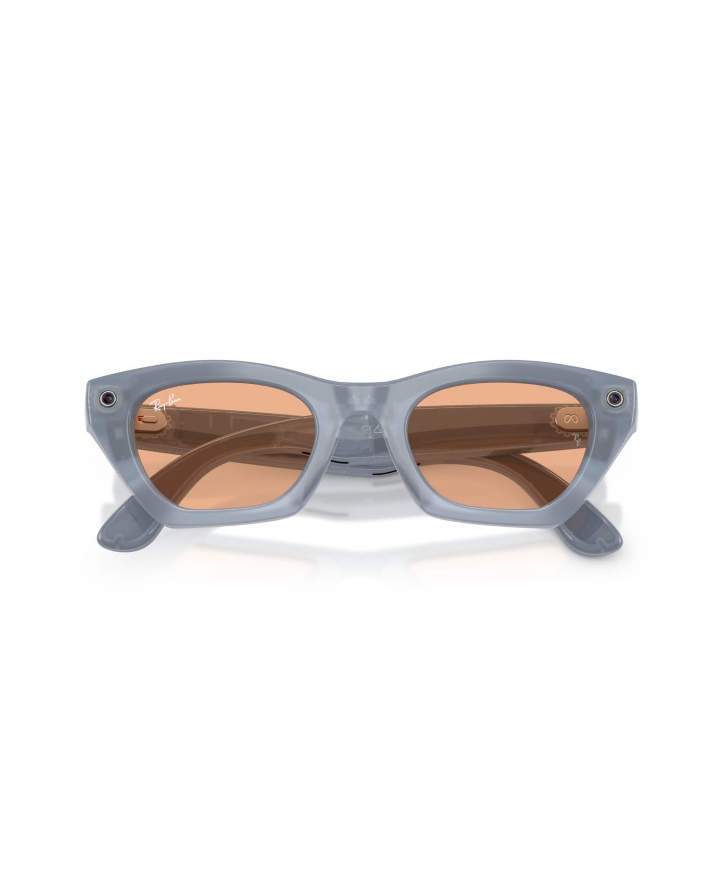 Смарт-очки Ray-Ban Meta Gen 3 Cat-Eye Zena RW4015 унисекс с ИИ и линзами Transitions, цвет: Серый сиреневый — фото 7