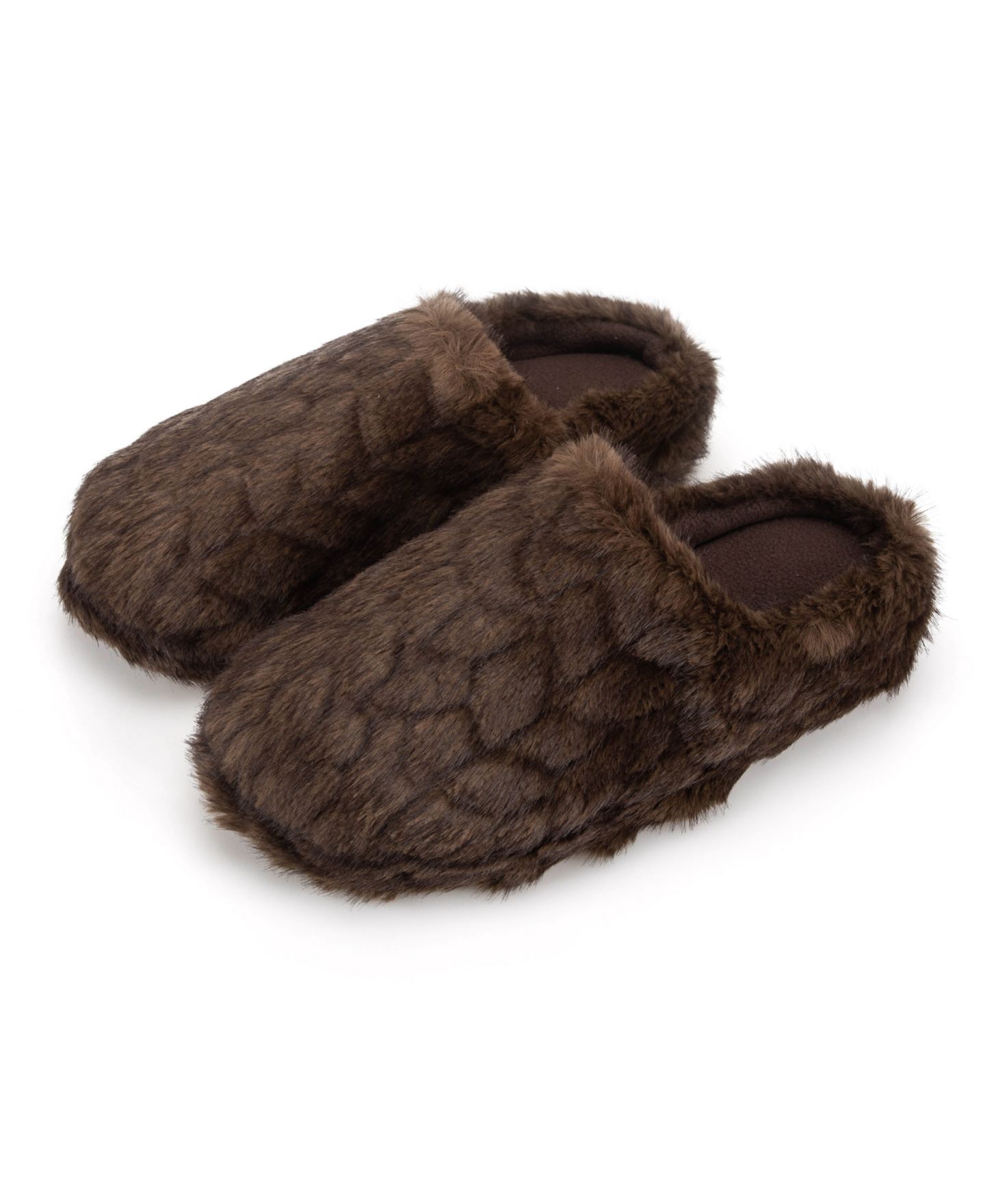Женские сабо Isotoner Signature Isotoner Cozy Plush Herringbone Textured Indoor/Outdoor Clog Slippers, цвет: Шоколадный — фото 6