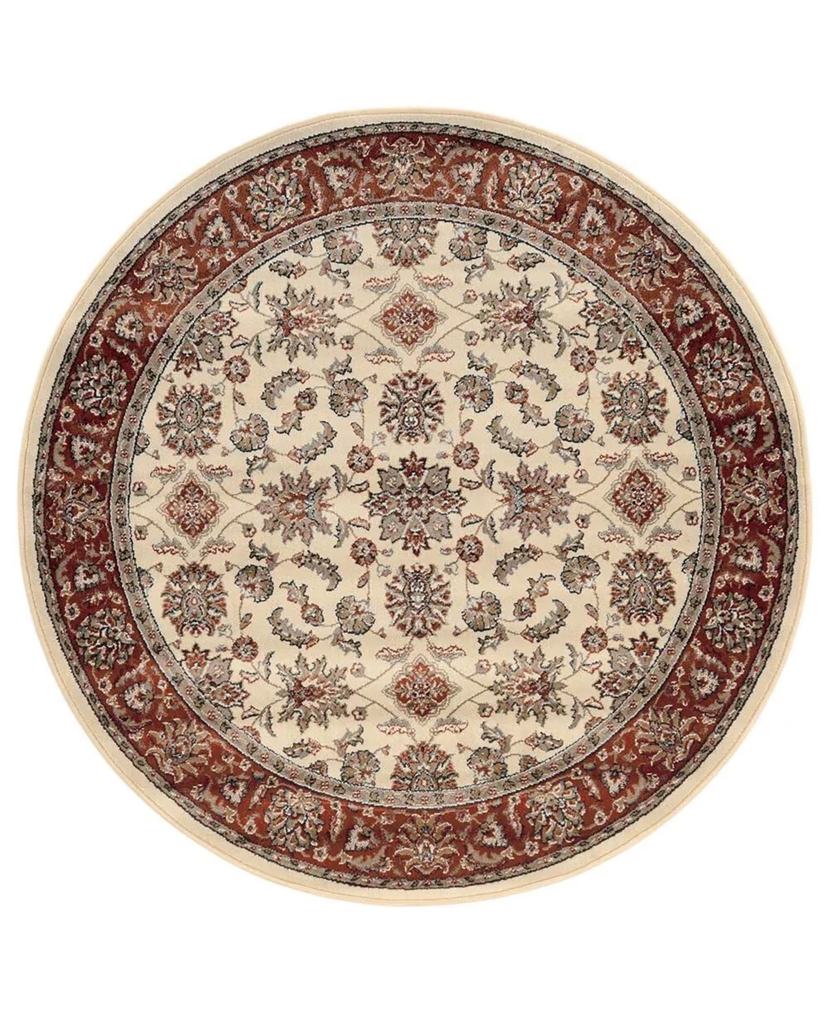 Closeout! Km Home Pesaro 1592 5'3" x 5'3" Round Area Rug