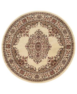 Pesaro Kerman 5'3"x5'3" Round Area Rug