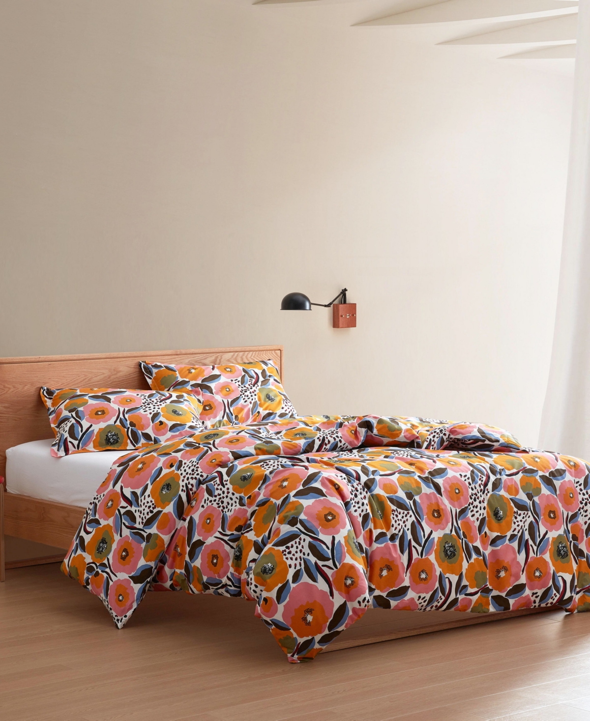 Marimekko Rosarium Cotton Reversible 3 Piece Comforter Set, King